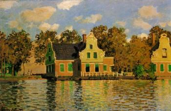 尅勞德 莫奈 Houses on the Zaan River at Zaandam 尅勞德 莫奈 Houses on the Zaan River at Zaandam